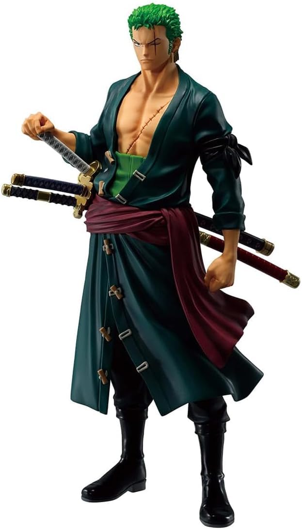Lefan Action Figure Limited Edition for Home Decors, Office Desk,Study Table & Car Dashboard | Attractive Lightweight Durable | Home & Office Decoration Gift (Anime Bend Zoro with Flare)-image-37