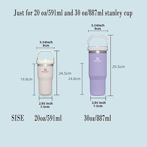 Miniatura 4 de 2 tapas de repuesto para vaso Stanley IceFlow de 20 y 30 onzas (azul)