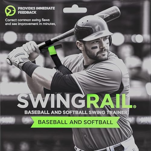SWINGRAIL Baseball/Softball Swing Trainer Aid - Equipment for Batting and Hitting