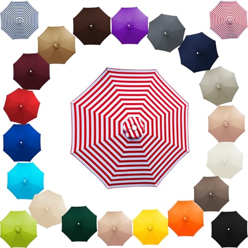 Generisch Sonnenschirm Ersatzbezug 8 Streben, UV-Schutz Ampelschirm Bezug, Wasserdicht Schirmbezug...