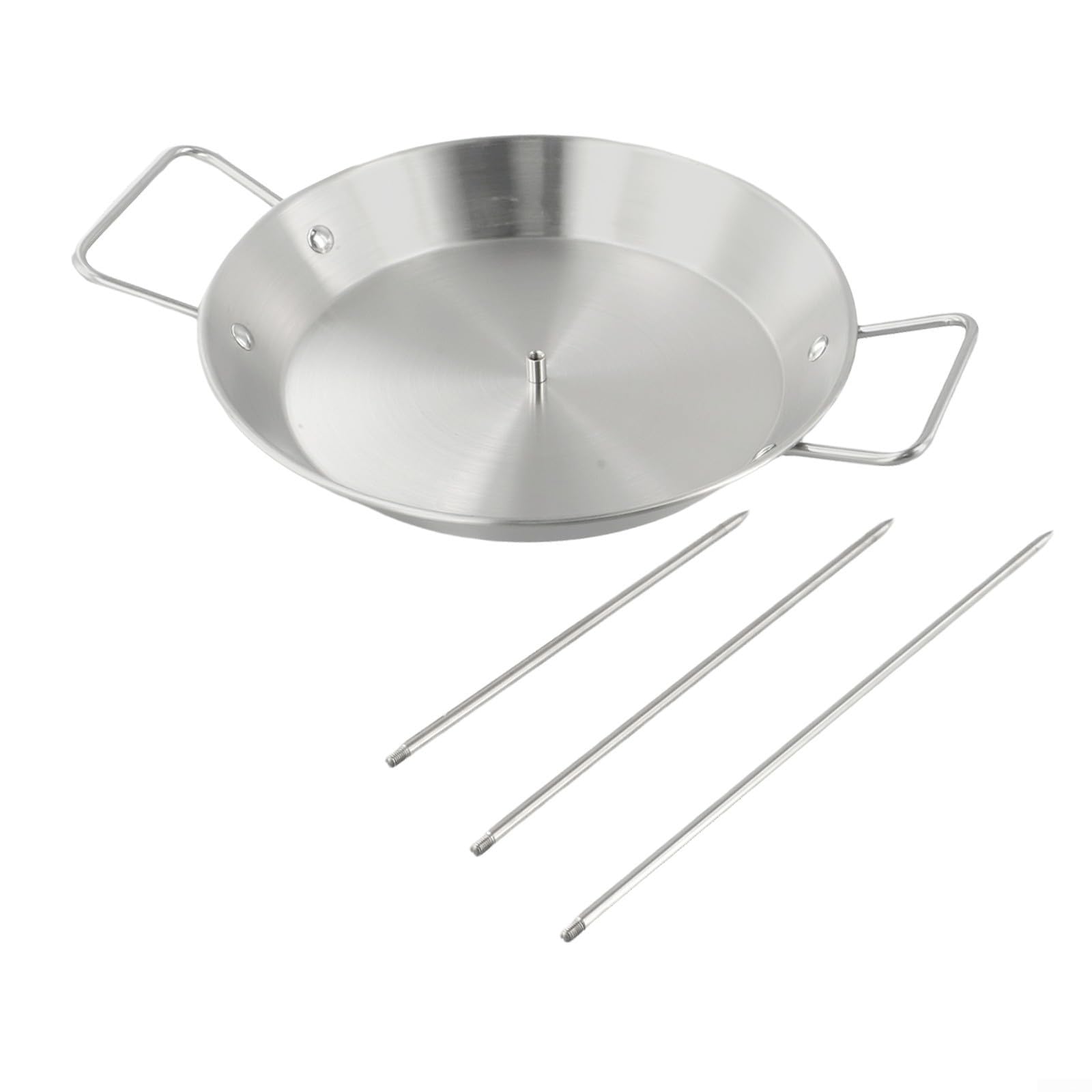 Brochettes Verticales Inox 3 Pointes - Pour Grill Et Machine Shawarma - Longueurs 20,3/25,4/30,5 Cm - Antiadhésif