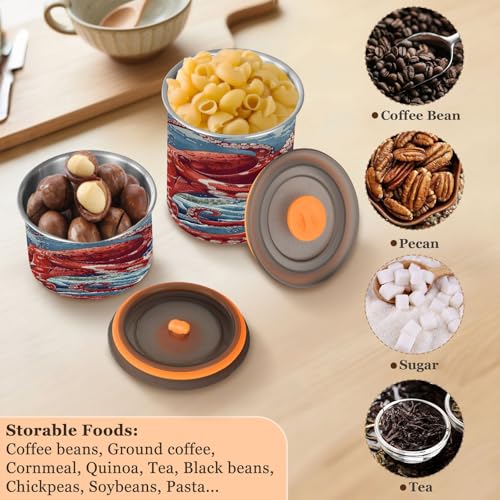 Contenedor hermético de acero inoxidable para café 500ml miniatura 5