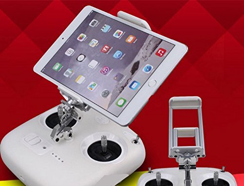 Hooshion 2 in 1 Mobile Phone Tablet Holder Extended Holder Clamp Clip for DJI Phantom 3 Standard Edition Remote Control