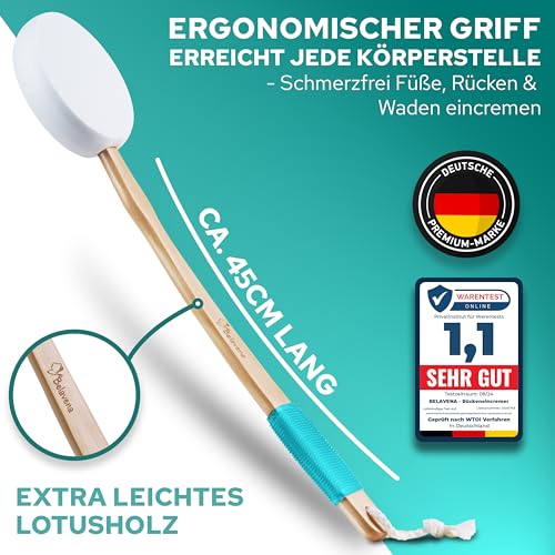 Eincremehilfe Belavena für Rücken mit 4 austauschbaren Pads