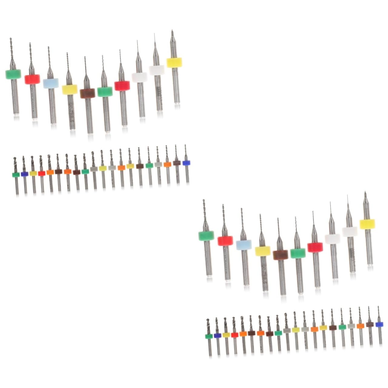 60 Piezas Brocas Micro de para Taladro Manual Precisión Joyería y Placas Pcb Brocas Pequeñas Resistentes para y Perforación Detallada