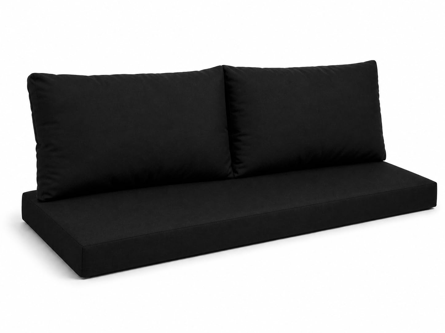 Euro Pallet Furniture Cushions Set, Black, Complete Set 10cm Thick