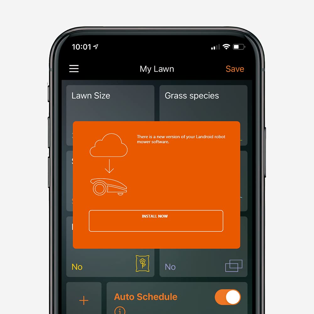 WORX Landroid S WR130E Mähroboter/Akkurasenmäher für kleine Gärten bis 300 qm/Selbstfahrender Rasenmäher für einen sauberen Rasenschnitt
