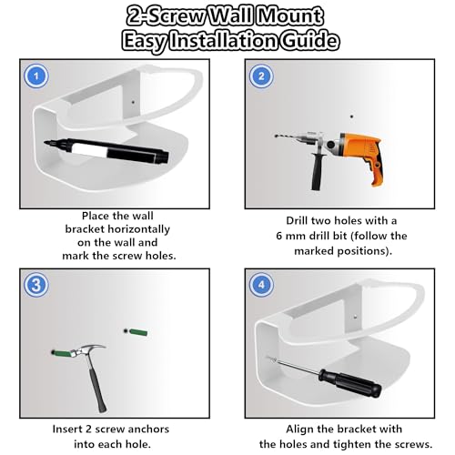 Image of Metal Wall Mount for eero Pro 7, Heavy-Duty Metal Bracket, Secure Cable Management, Includes Screws & Screwdriver, Easy Installation, Compatible with eero 7 Pro Mesh System (1 Pack)