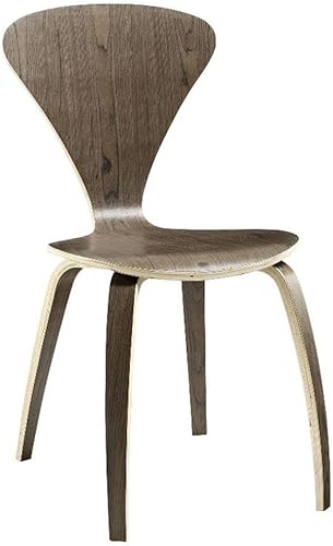 Modway Vortex Mid-Century Modern - Dos sillas de cocina y comedor en nogal oscuro