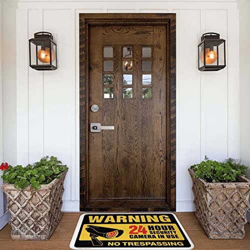 Tapis de porte extérieur pour dissuader les intrus avec message clair - 5