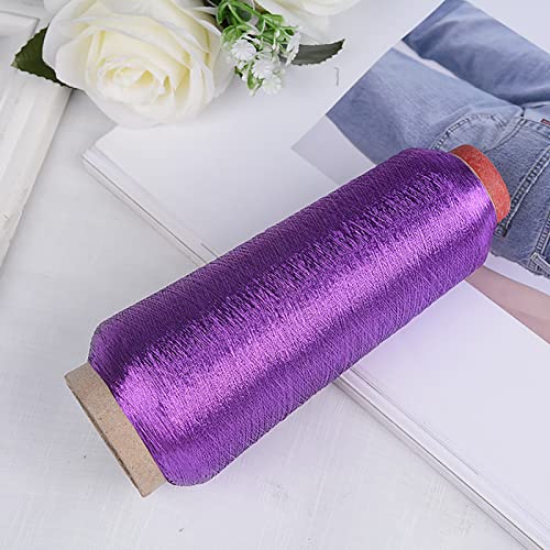 Hilo metálico para bordado 3000 yardas morado miniatura 2