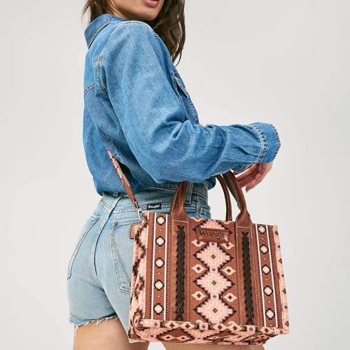 Image of Wrangler Aztec Tote Bag for Women Boho Shoulder Purses and Handbags