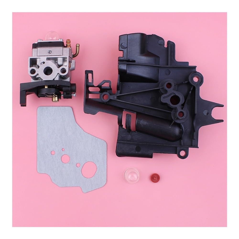 Kit de comprobación la junta del carburador, cubierta y bombilla cebado, Adecuado para el motor cortacésped GX35 HHT35S GX 35