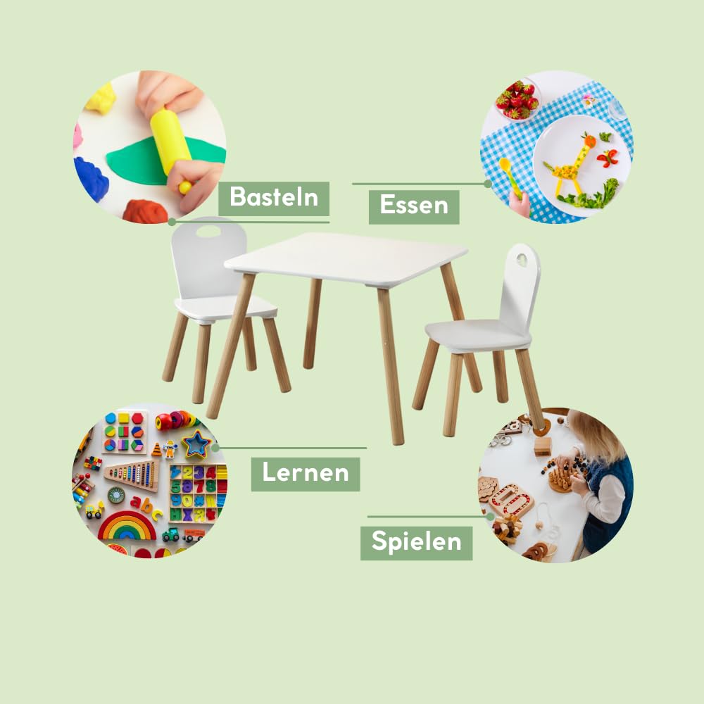 HOMCOM Set Tavolino per Bambini e 2 Sedie, Piano del Tavolo 3 in 1 con Lavagna, Contenitori e Vano Libreria, Grigio