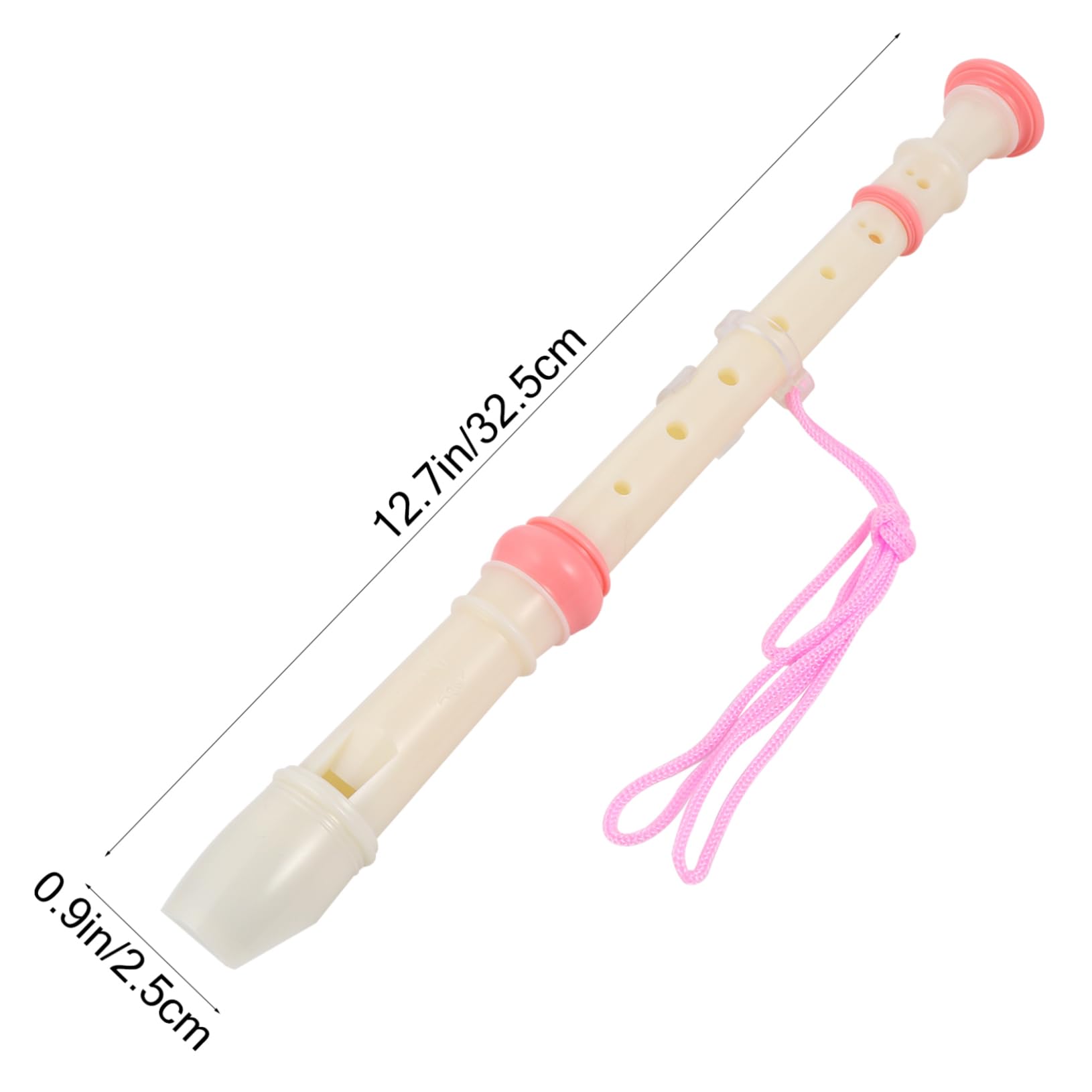 Vaguelly 1 Set Soprano Recorder Clarinet Instrument with Cleaning Rod for Beginners Smooth Surface Safe Material for Music Learning and Development