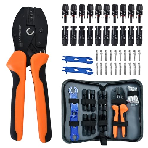 ECO-WORTHY ECO-WORTHY Solar Crimper Tool Kit 13PCS with Crimper, Connectors,Spanner