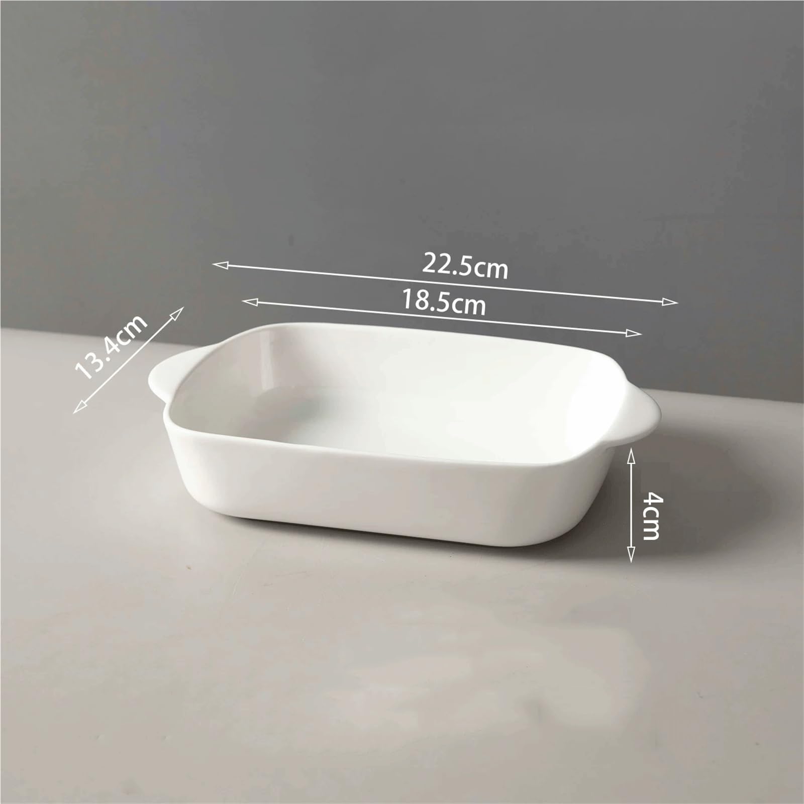 Plat Four Plat de Cuisson en Porcelaine Tendre for Faire du Riz au Four avec du Fromage Plat Gratin(Petit)