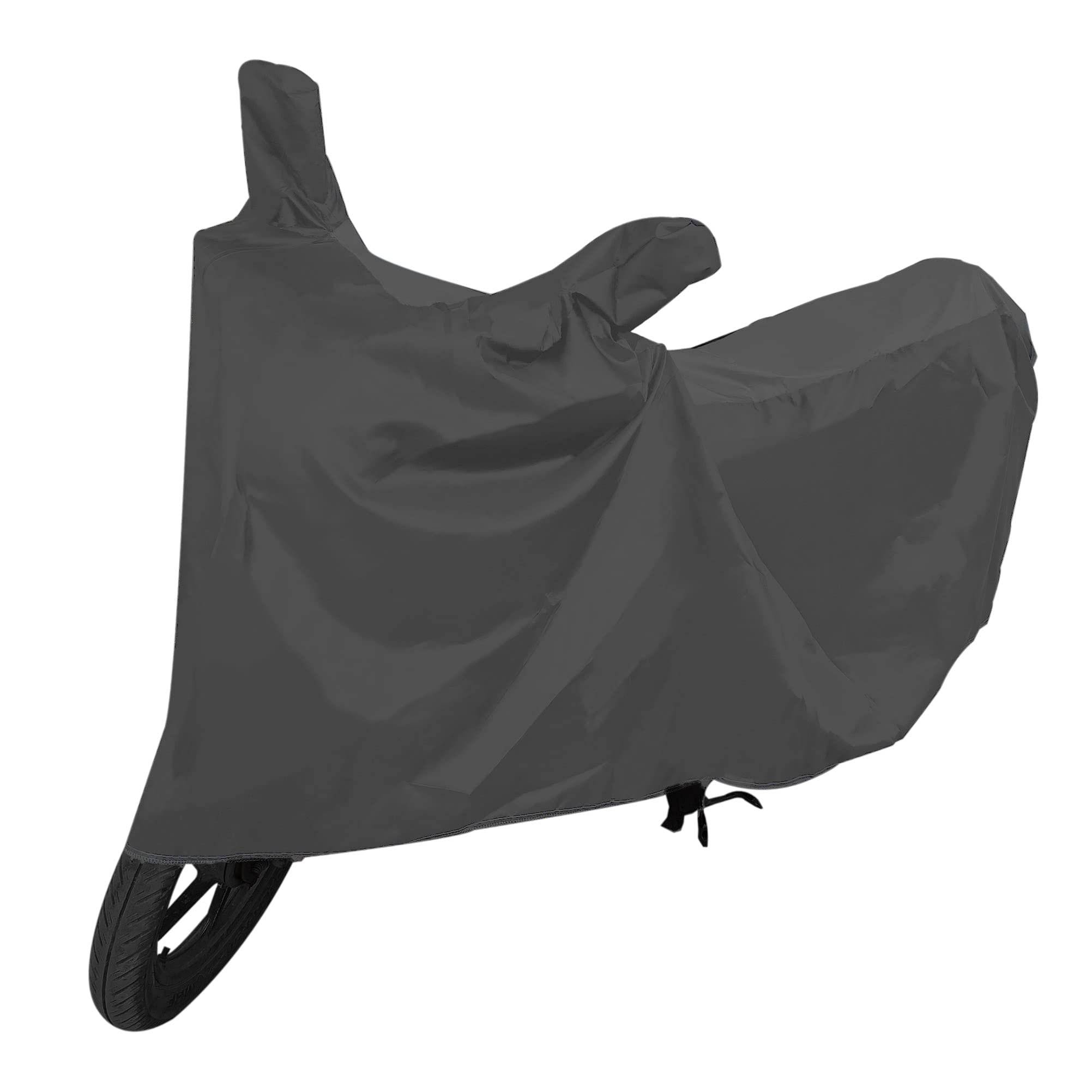 Bike Scooty Two Wheeler Body Cover Compatible with Kawasaki Ninja ZX-10RR BS6 (Grey) with Mirror Pockets & Lock Belt Sun Protection Weather Resistant