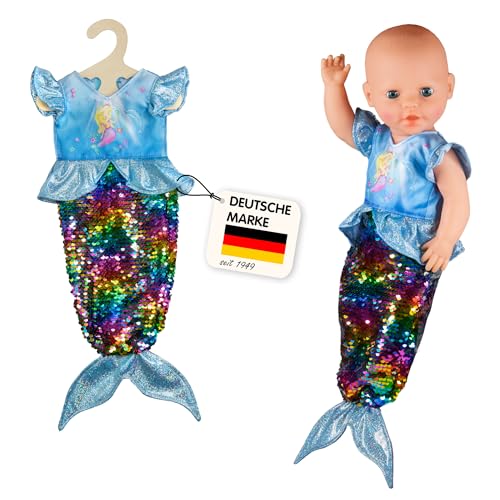 Heless 2920 - Kleid für Puppen, Meerjungfrau Ava mit Wendepailletten,...