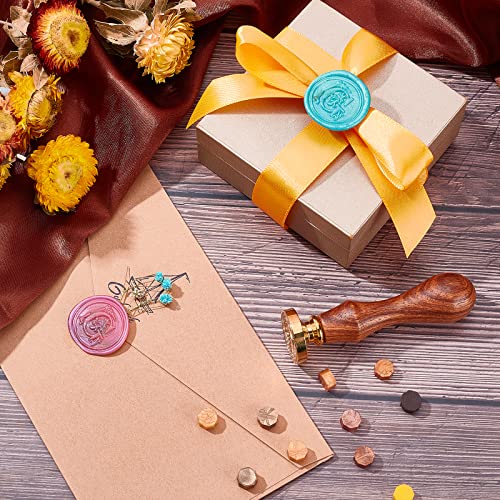 PandaHall Elite - Lot de 1 Set DIY Lettre Alphabet Scrapbook Timbre Seal en Laiton Lettre Cachet Sceau Tampon pour Cachet Cire et Poignée en Bois, Lettre G, 25x14mm, 75mm - Image 4