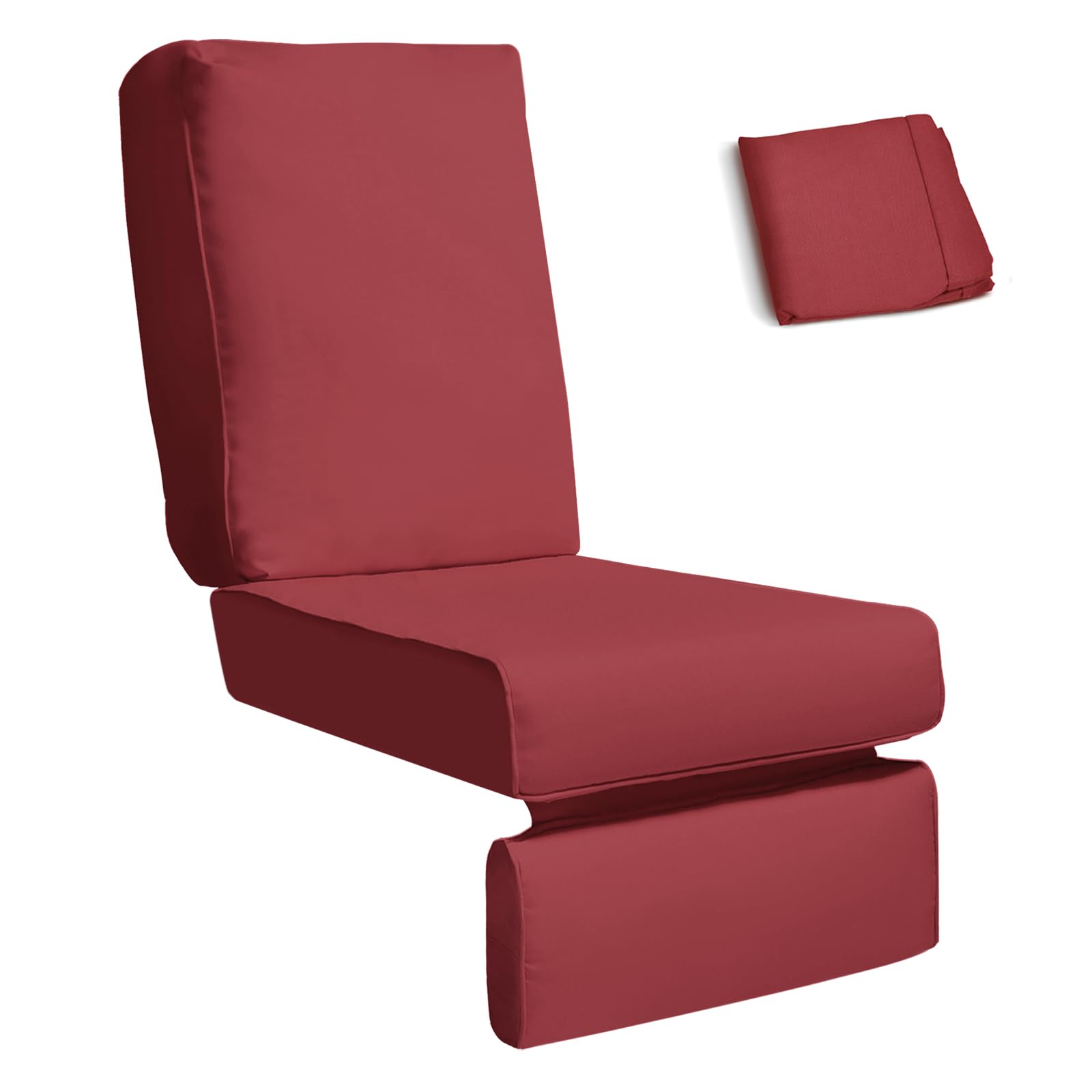 ATR ART TO REAL ONLY Cover, Outdoor Recliner Chair Replacement Cushion Cover, Patio Furniture Chair Sofa Washable Cushion Deep Seat Covers, UV Protected, Fade Protected and Water Spill Repellet