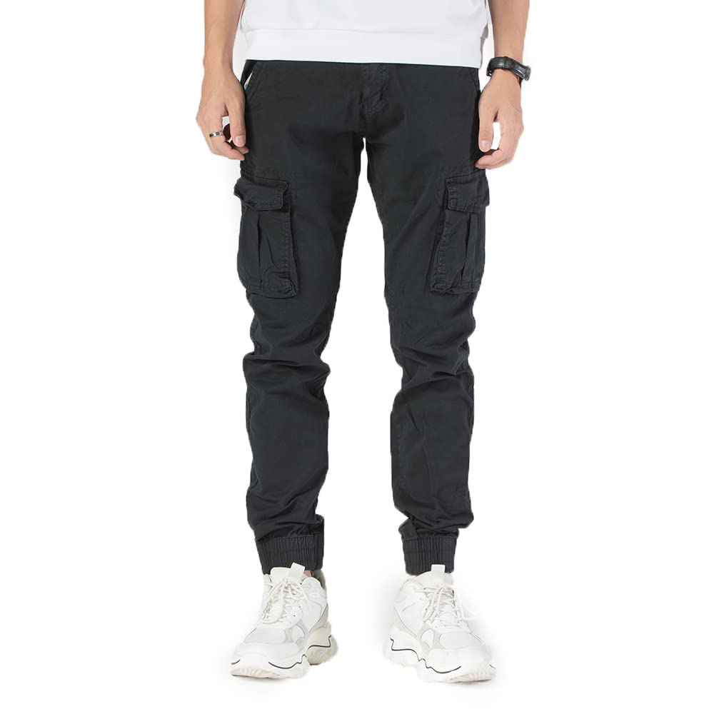 TONY BACKER Pantaloni Casual Elasticizzati Uomo Pantaloni Cargo da Uomo Pantalone in Cotone Leggero Uomo Cargo 6591