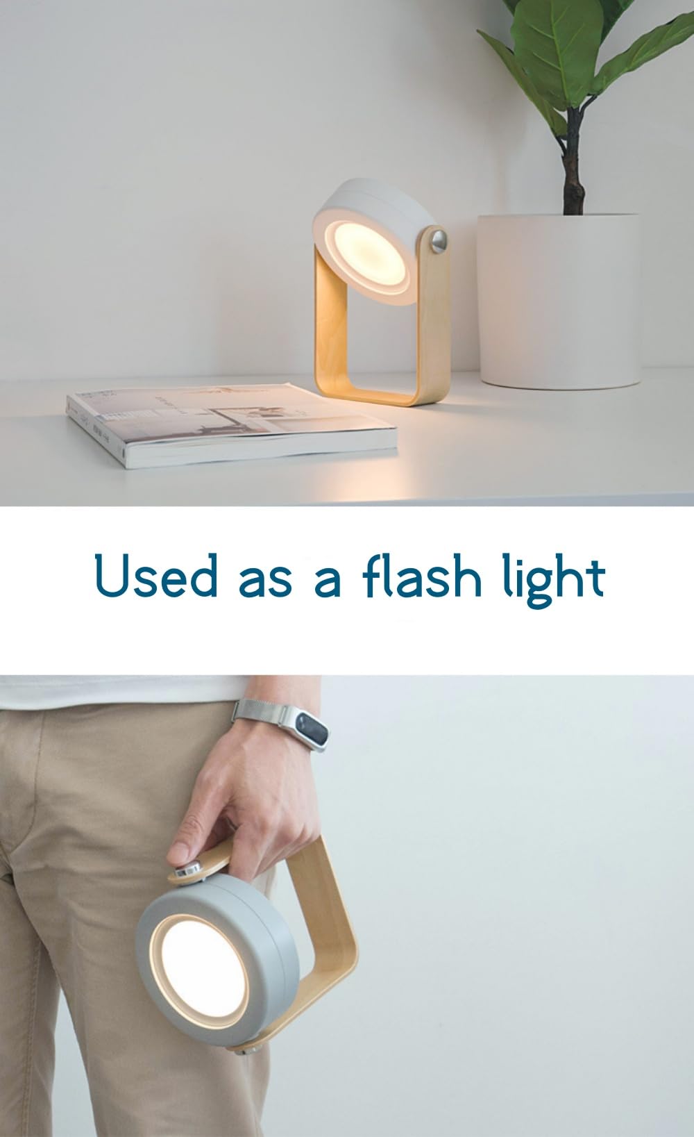 Linterna telescópica para niños, luz nocturna estirada, también linterna portátil, recargable por USB, práctica decoración de mesa de guardería, dormitorio y ABS, el mejor regalo de cumpleaños y