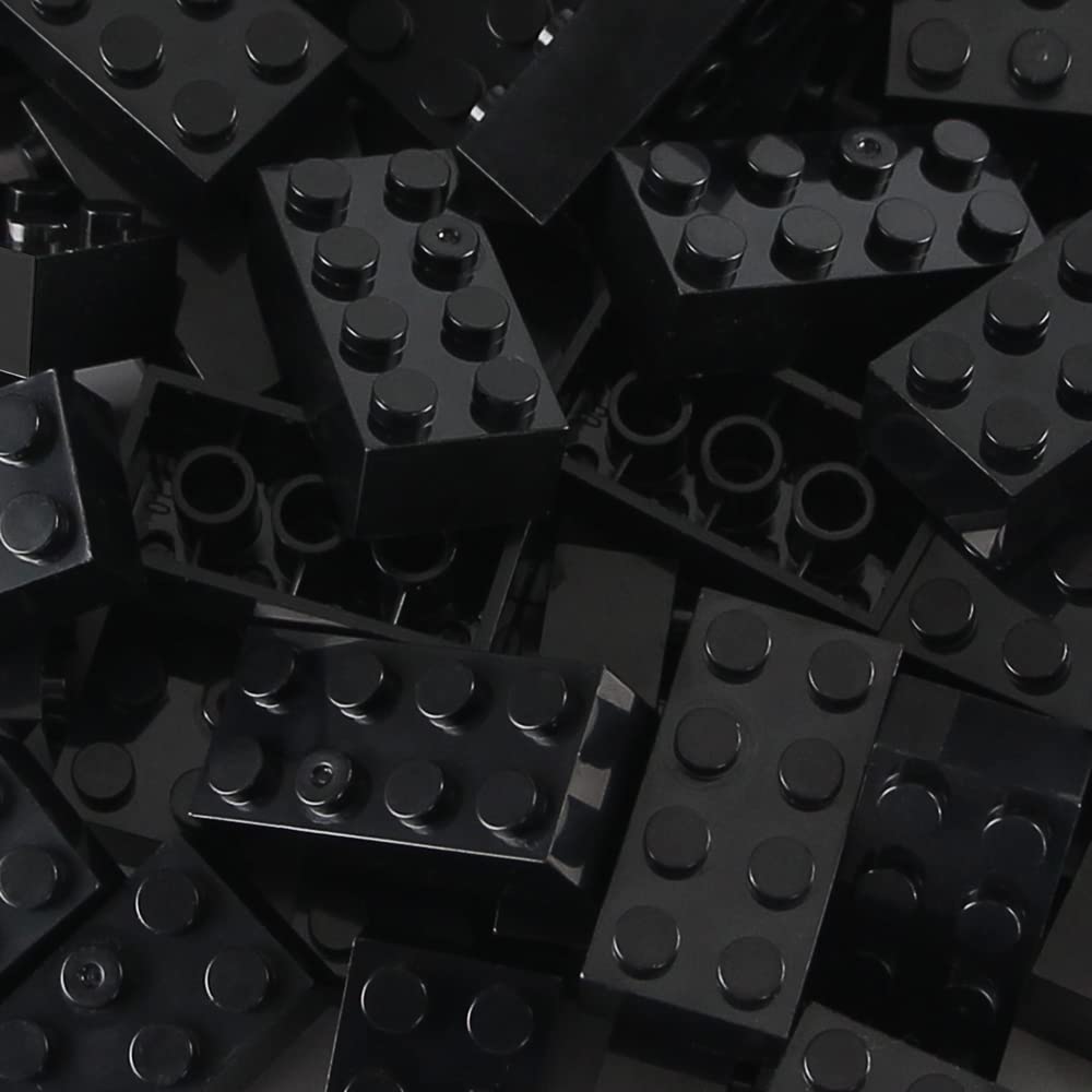 Snapklik.com : Feleph 320 Pieces 2x4 Black Bricks Classic Building ...