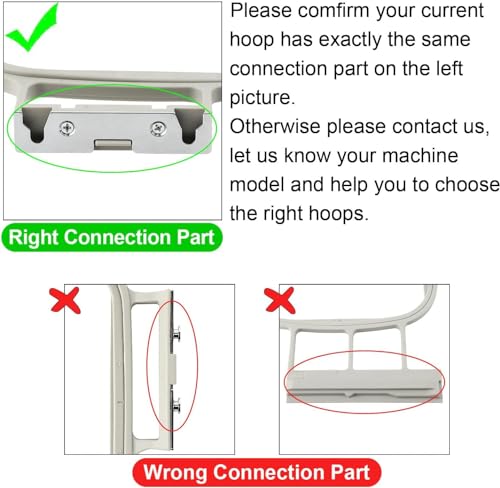 Sew Tech 4IN1-A Embroidery Hoops For Brother Pe900 Pe800 Se2000 Se1900 Pe770 780D Pe700 Pc6500 Brother Innovis 1250 700 Babylock Embroidery Machine Hoop thumb #2