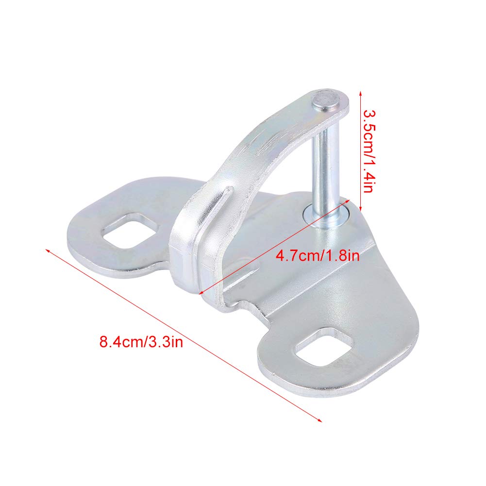 Yctze Porta Posteriore Chiusura 1369006080 1345736080, Metallo Gancio Fermo Porta Inferiore Posteriore Striker Tastiera Inferiore Per Ducato 2006-2014 Range (Argento)