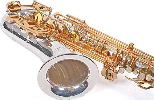 Karl Glaser Saxophone Ténor, Argent/Or, avec étui