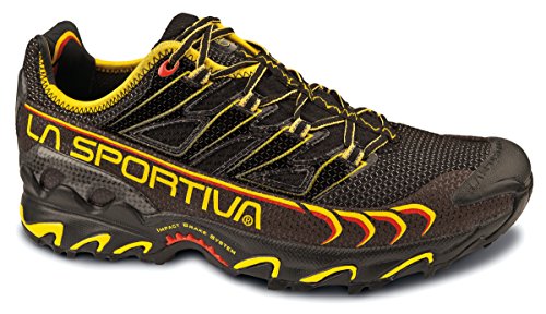 La Sportiva Men's Ultra Raptor Trail Running Shoe,Black/Yellow,44 EU/10.5 M US
