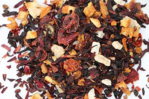 Itrix Tea Fruity Tizane Flowery Tea - Herbal Loose Leaves Tea - Infused with Sweet, Bright Citrus & Fruity Flavor - Delicious & Refreshing Aromatic Tea (4 oz)