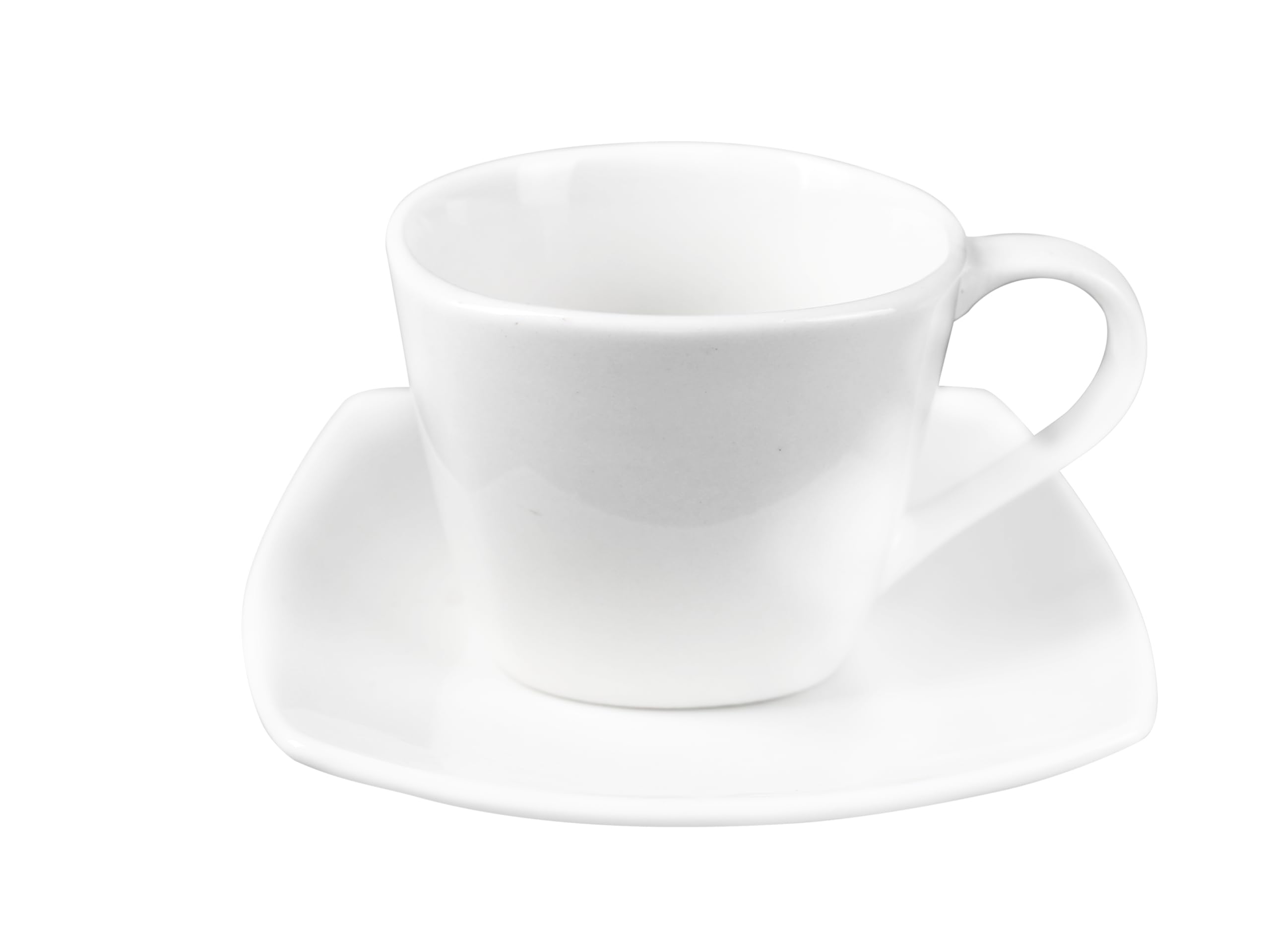 ECHTWERK 20-teiliges Kombiservice "Classic" Modern-Design, Elegantes weißes Geschirrset aus Porzellan mit 4 x Speiseteller, 4 x Beilagenteller, 4 x Suppenteller, 4 x Teetassen, 4 x Untertassen