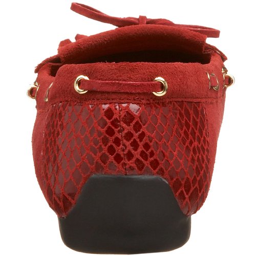 Image of Moda Spana Women's Jane Moccasin,Red Cow Suede,12 M US
