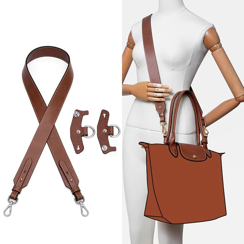 Image of Vachetta Leather Purse Strap Replacement for Longchamp Strap Kit