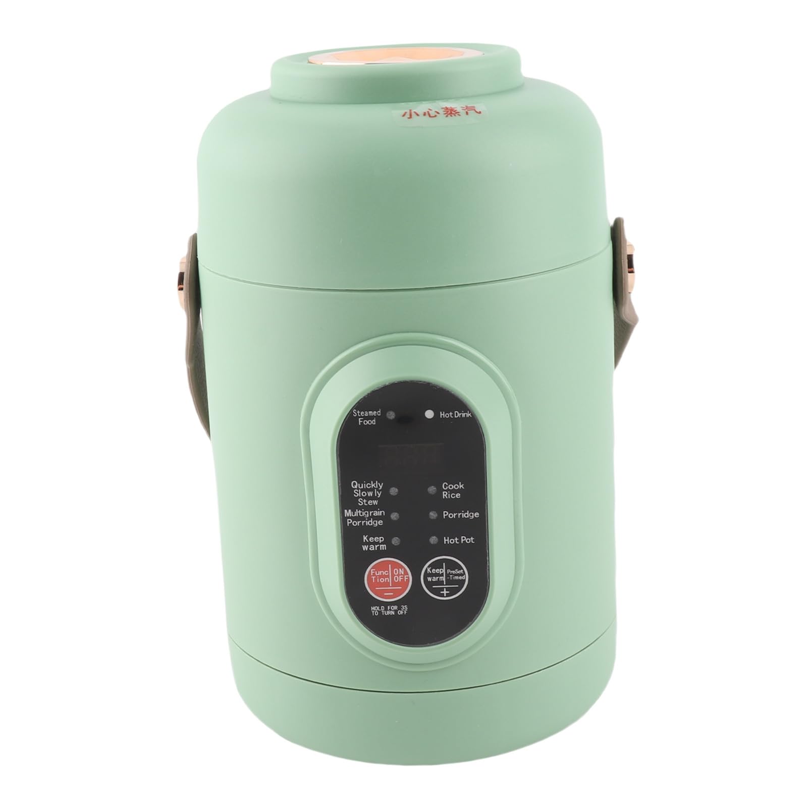 Tnfeeon Tragbarer Elektrischer Wasserkocher, Kompakter Mini Heißwasserkocher mit 12H Voreinstellung, Automatischer Warmhaltefunktion for Reise, Büro und Zuhause Zum Kochen (EU-Stecker 220 V)
