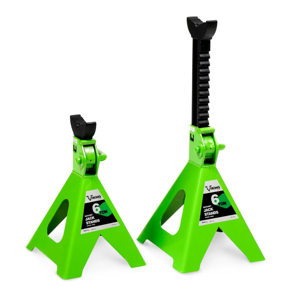 キャディラック Amazon.com: AFF Viking 6 Ton Jack Stand Set - Heavy Duty Ratchet