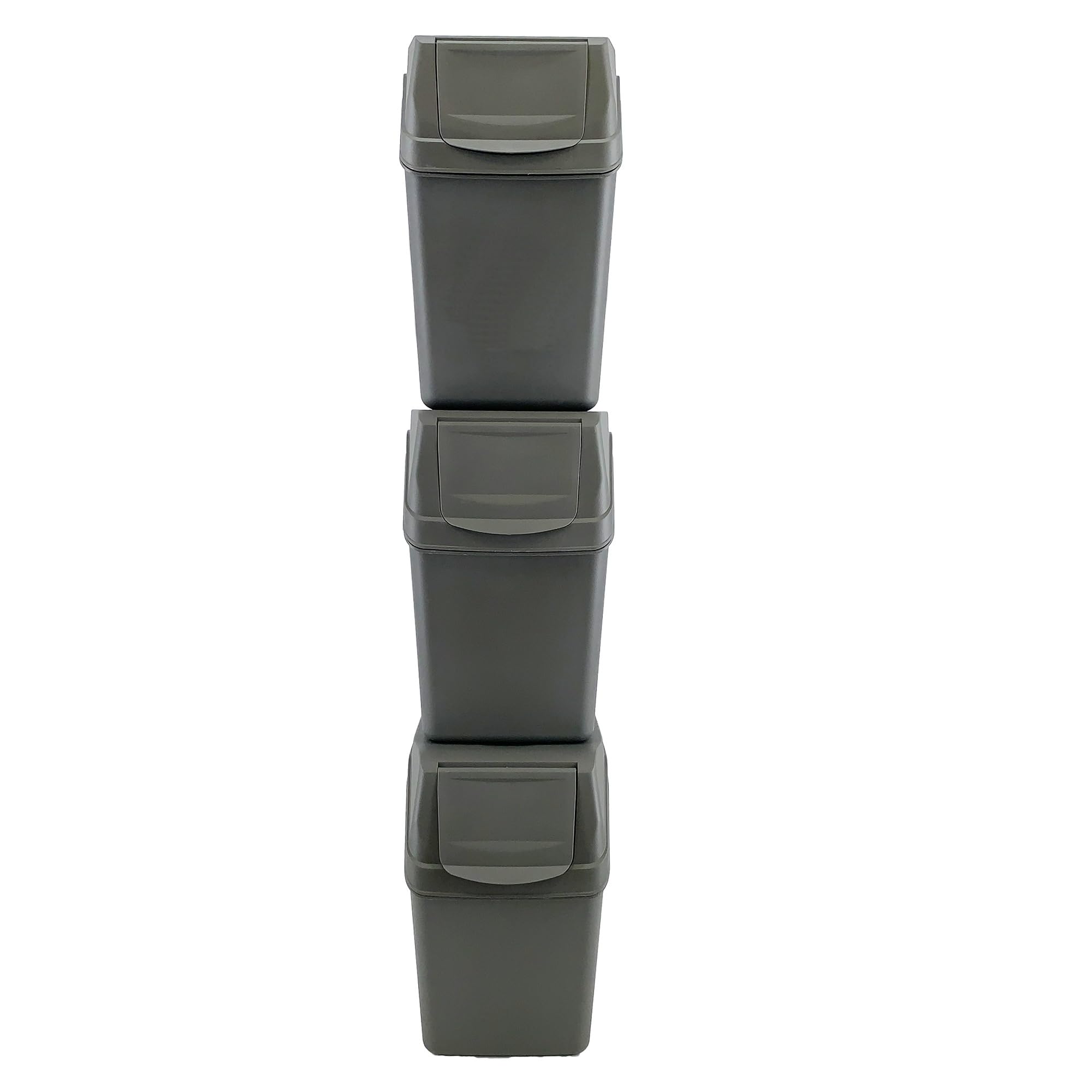 Prosperplast - Set di 3 cubi 3x20L Raccolta Differenziata Riciclaggio Comodo