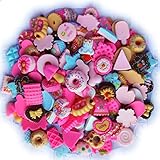 Qingxii Decorr Mixed Cake Ice Cream Flower Flatback Resin Button DIY Craft Phonecover Scrapbook Embelishment (Mixed)
