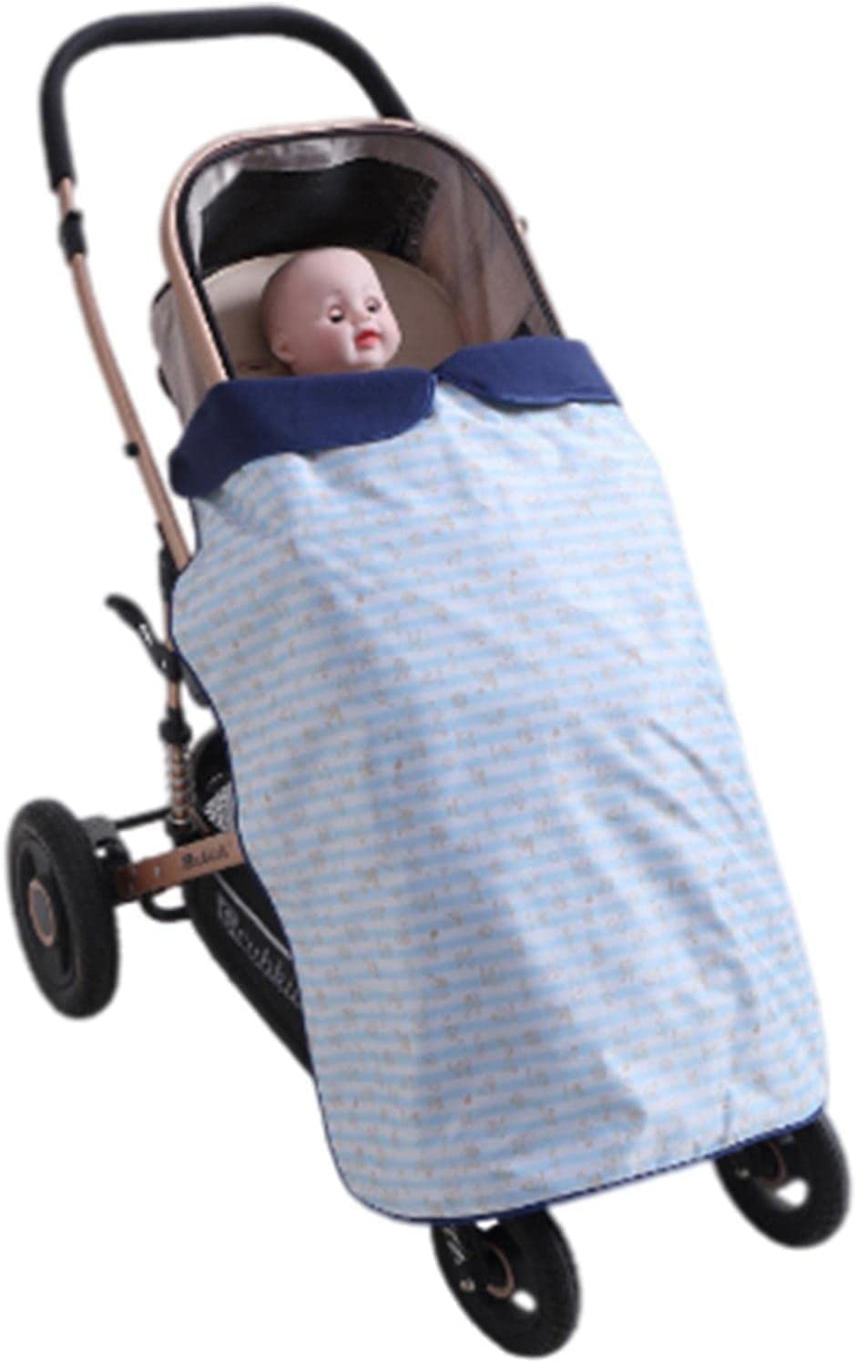 BOLYUM Pram Blanket, Winter Outdoor Waterproof Kids Warm Blanket, Detachable Waterproof Windproof Cover, Pram Seat Accessories (D)