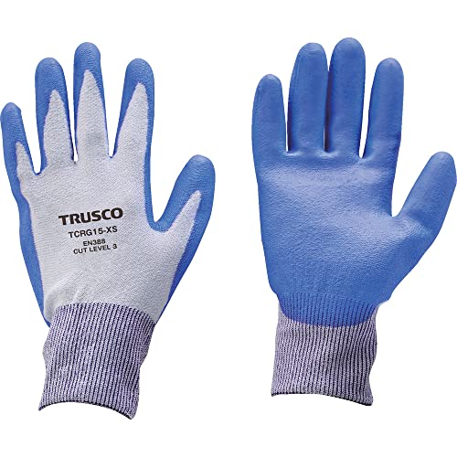 TRUSCO(トラスコ) 耐切創手袋 15G ポリウレタンコーティング XSサイズ TCRG15-XS