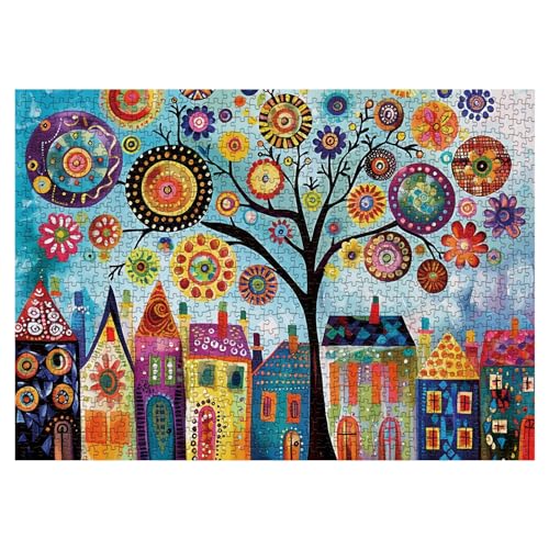 Ideabazar Tree Of Life Puzzles For Adults 1000 Pieces, Colorful Jigsaw Puzzle, Art Puzzles As Home Decor cover