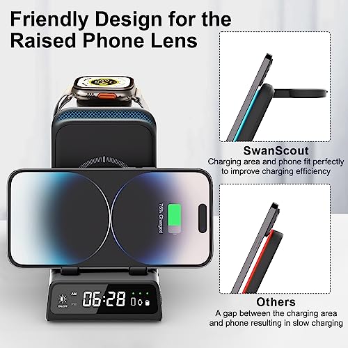 Wireless Charger for iPhone 3-in-1 Charging Station for iPhone 17/Air/16/15/14/13/12 Series - Image 3