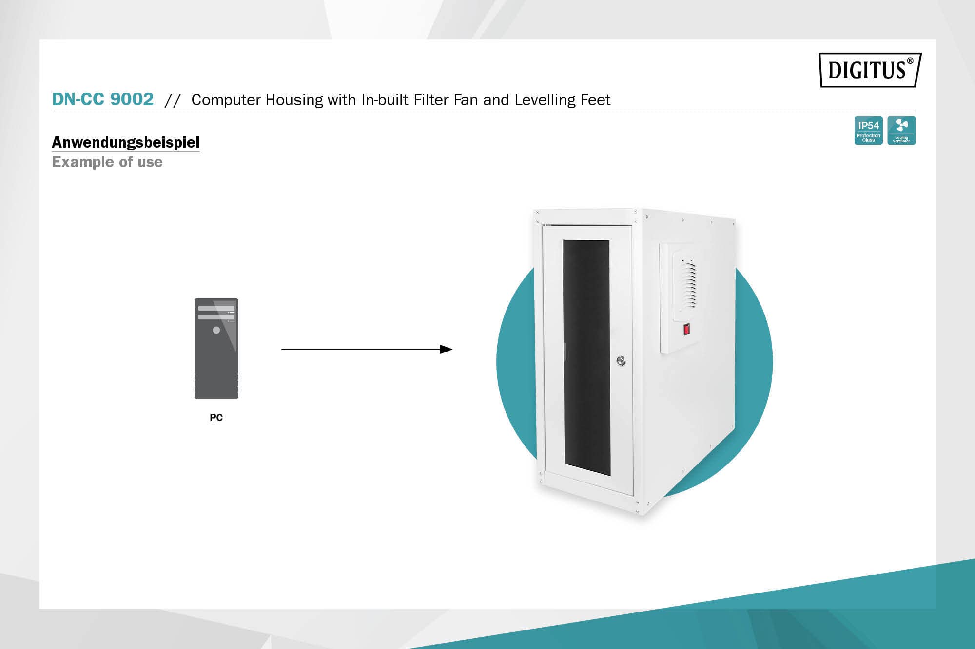 Digitus DN-Cc 9002 - Gestell - Grau, Ral 7035 (dN-Cc 9002)
