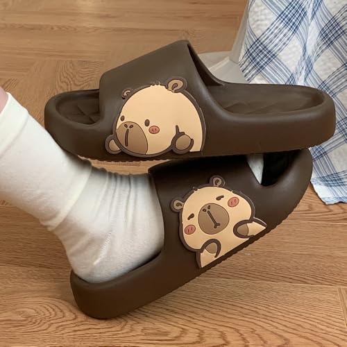 Men's and Women's Capybara Slides,Cute Capybara Slippers for Indoor Outdoor,Non Slip Quick Drying Shower Shoes,Comfort Cloud Slides Sandals3