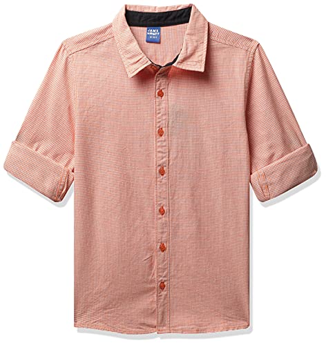Image of Amazon Brand - Jam & Honey Boys 100% Cotton Printed Regular Fit Long Sleeve Shirt