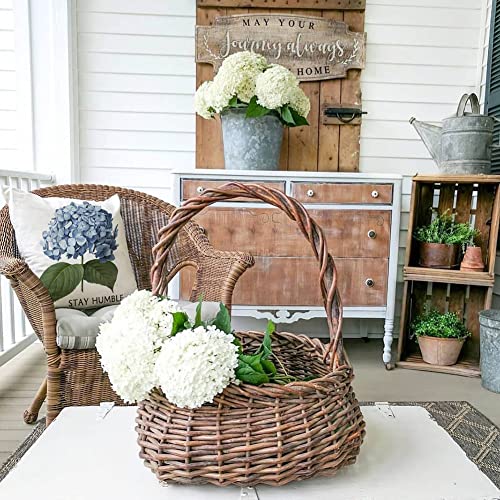 Pandicorn Blue Green Hydrangea Pillow Covers 18X18 Set Of 4, Spring Summer Floral Flower Market Throw Pillows Cases, Farmhouse Decor Cushion Covers For Home Couch Outdoor #TOP1