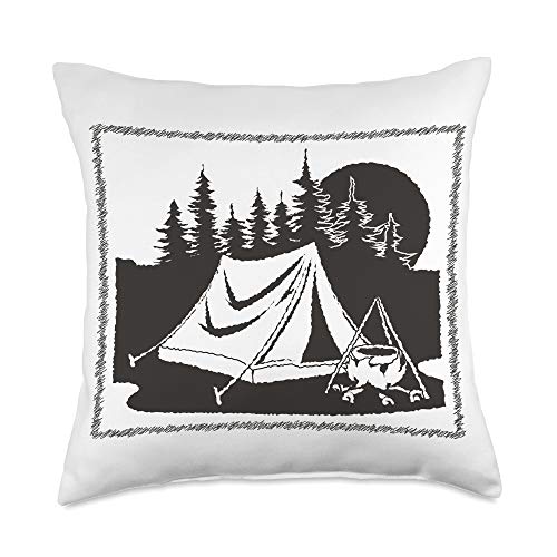 camping theme pillows