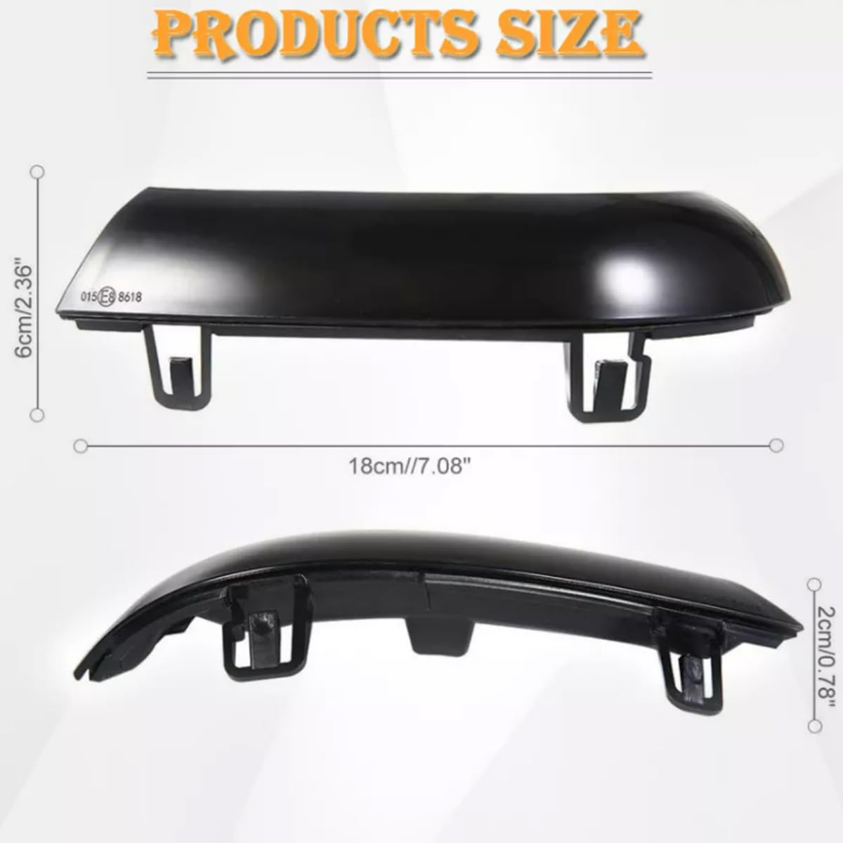 2PCS Indicatore Dinamico LED per Specchietto Retrovisore Compatible For Volkswagen VW GOLF 5 Jetta MK5 Passat B5.5 B6 EOS Freccia Sequenziale Luce Freccia a Scorrimento Lampada Laterale Dinamica